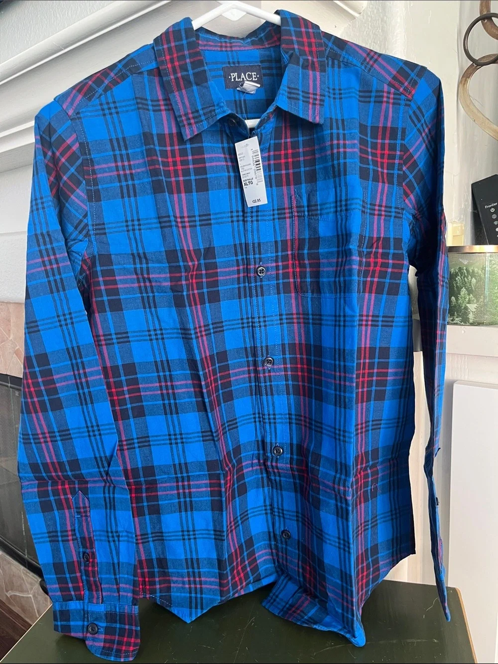 The Children's Place and Plaid Button-Down Shirt